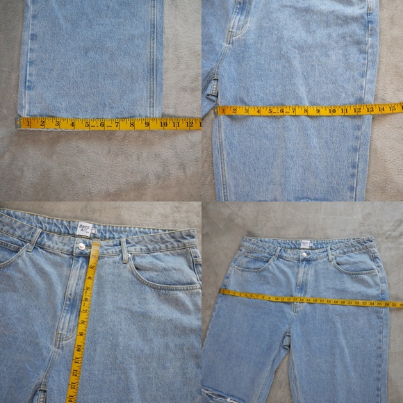 Princess Polly Women Plus Size 20 Holland Ripped High Waist Straight Leg Jeans - Picture 10 of 11